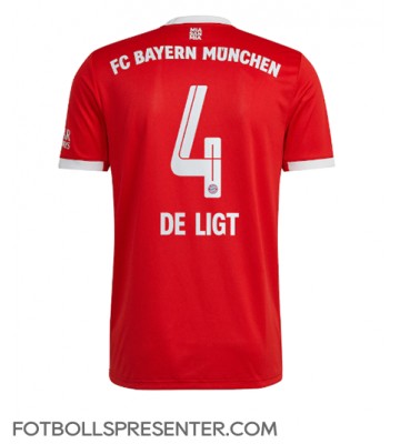 Bayern Munich Matthijs de Ligt #4 Hemma Matchtröja 2022-23 Kortärmad